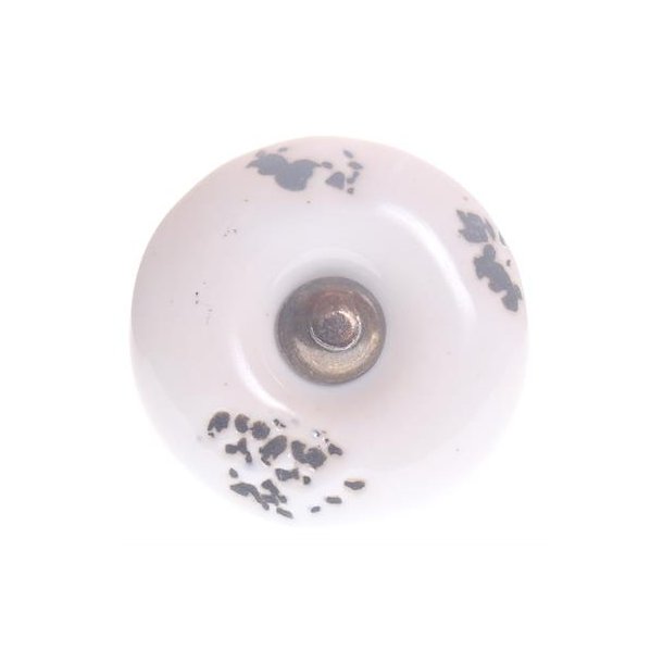 La Finesse Hvid Porcelnsknop, Irret
