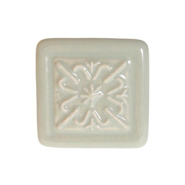 La Finesse Firkantet Keramik Knop, Dusty Green