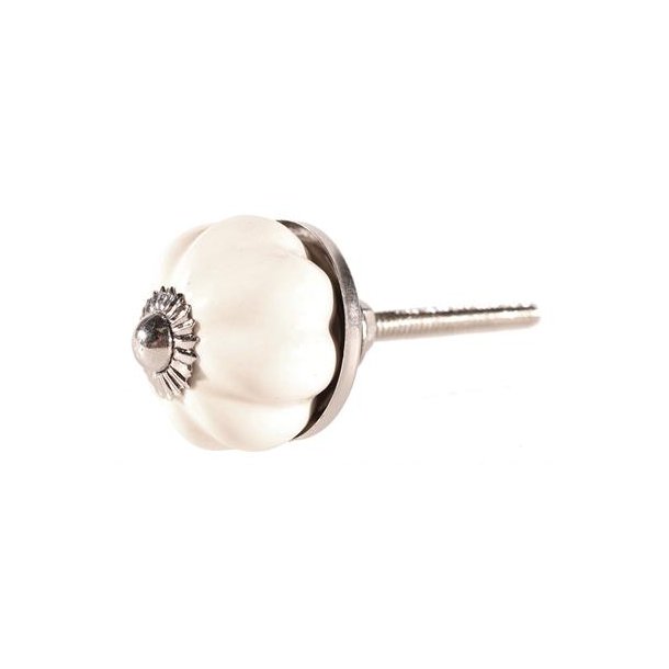 La Finesse Keramik Knop, Rhvid Blomst