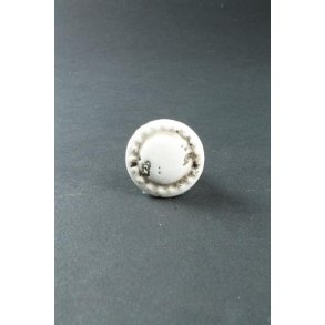 La Finesse Keramik Knop, Hvid med patina