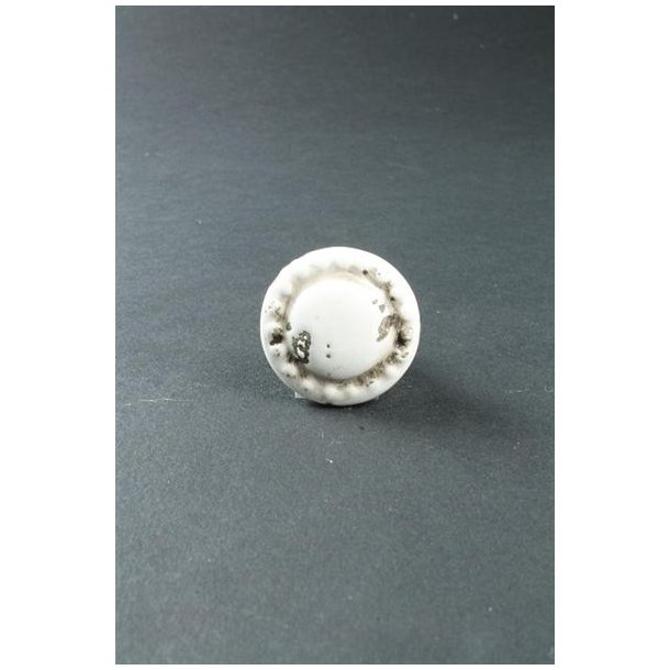 La Finesse Keramik Knop, Hvid med patina