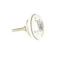 La Finesse Knop Porceln Tr, Sort/Hvid