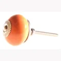 La Finesse Keramik Knop, Orange