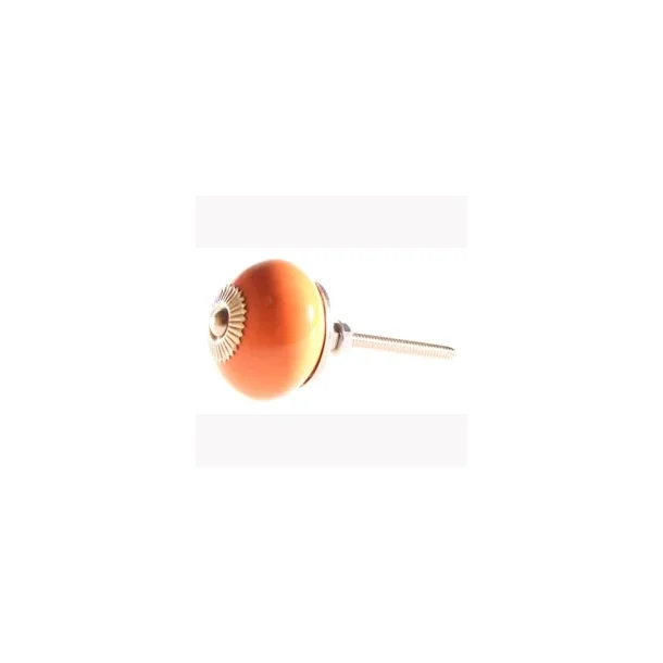 La Finesse Keramik Knop, Orange