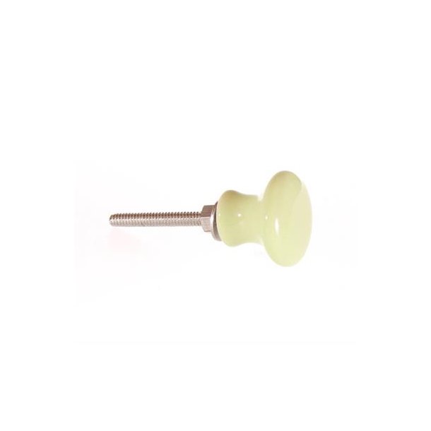  La Finesse Knop Keramik, Gul/Grn