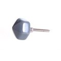 La Finesse Keramik Knop, Sekskantet, Gr/Bl