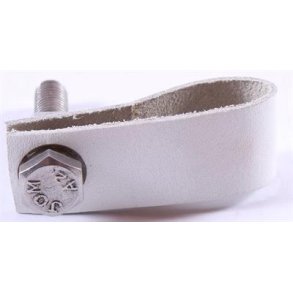 La Finesse Flad Knop Lder, Hvid