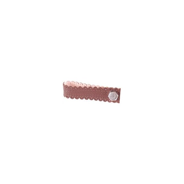 La Finesse Knop Lder - Brun - Stor