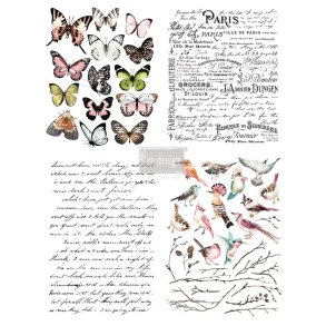 Redesign decor transfers parisian butterflies 55,8 x 76,20 cm