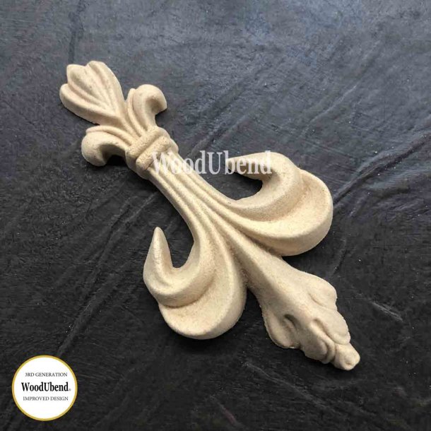 WoodUbend, Dekorativ Fjer 10,5x5,5 cm.